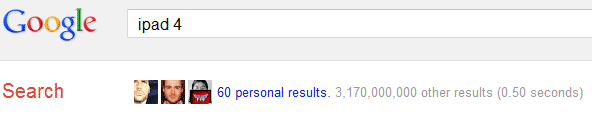 Google Plus Personal Results ipad4 Google Plus A tool you really need