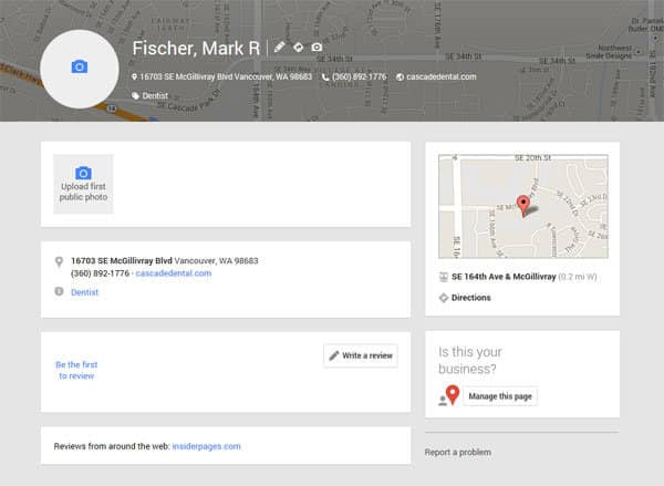 Google Adding Places Pages sample generated page Google Adding Places Pages