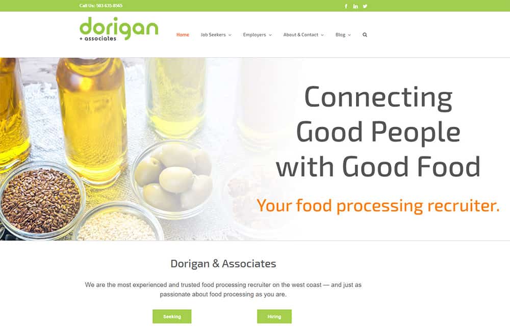Dorigan - Service Industry Websites