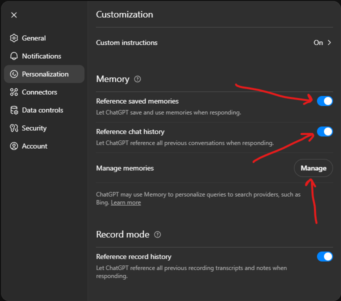 Manage Memory