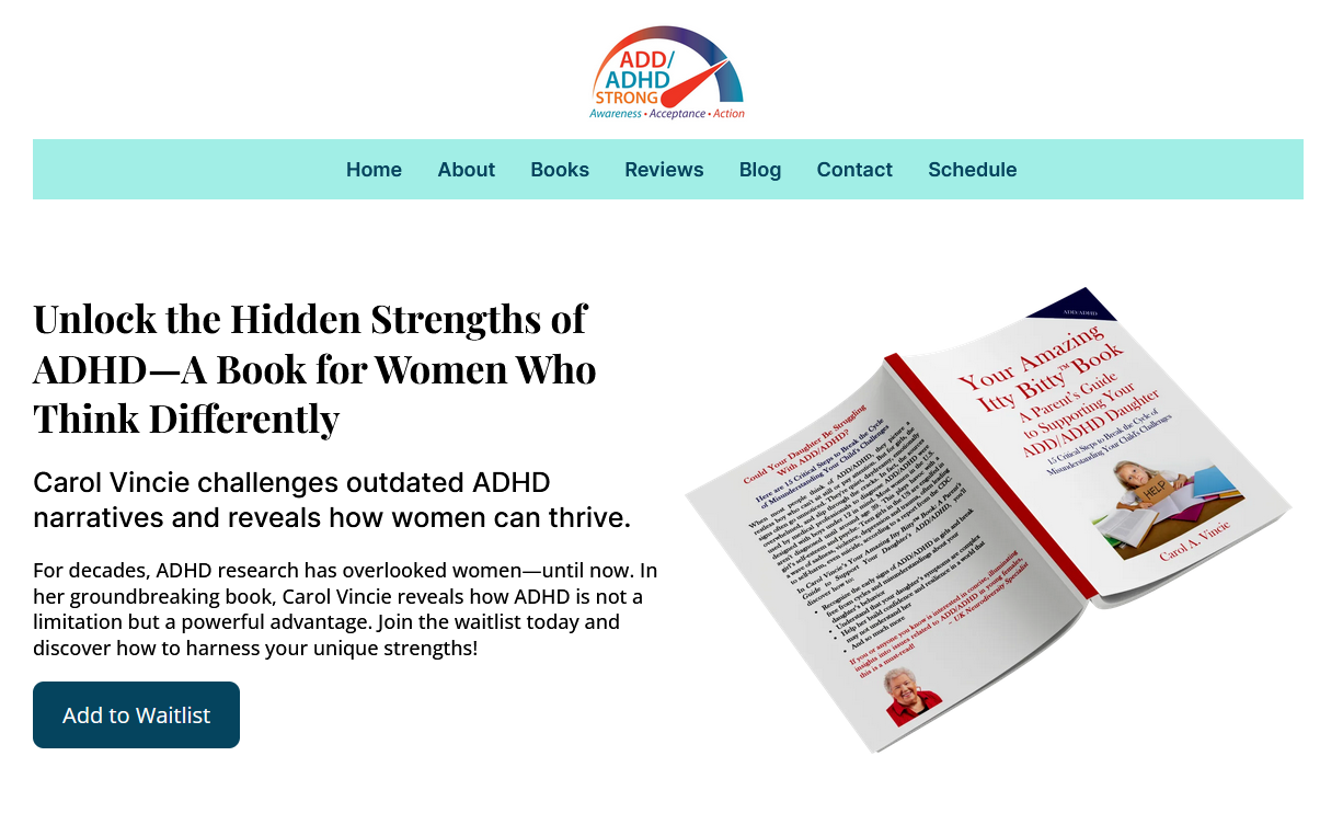 ADD ADHD Strong Website