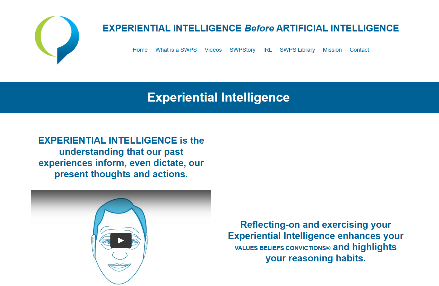 Experiential Intelligence B4 AI website
