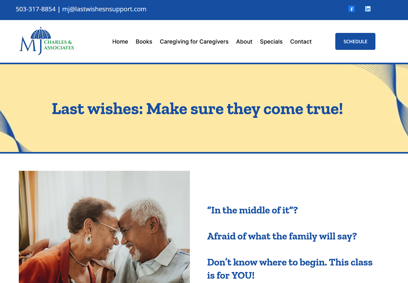 Last Wishes website