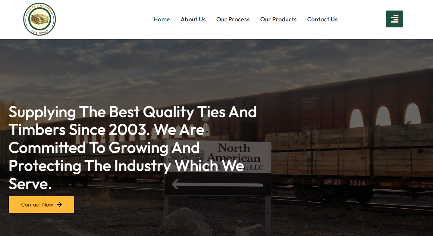 North American Tie and Timber website